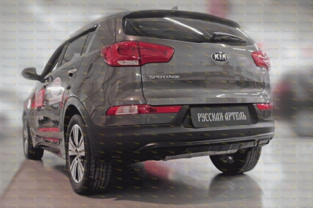 Kia-Sportage 2014—н.в.-Тюнинг обвес заднего бампера Вар. 2-глянец (под покраску)