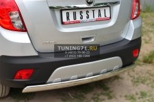 OPEL MOKKA 2013 Защита заднего бампера 75х42 (дуга) OMZ-001359