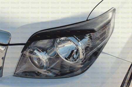 Toyota-LC Prado 150 2009—2013-Накладки на фары (реснички) компл.-2 шт.-глянец (под покраску)