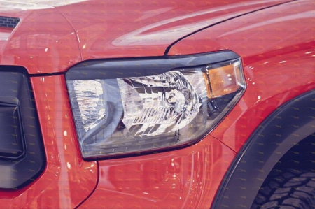 Toyota-Tundra 2013-н.в.-Накладки на передние фары (реснички)-глянец (под покраску)