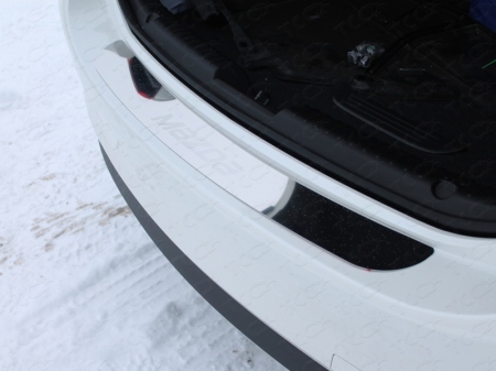 Mazda 6 2015 - Накладка на задний бампер (лист зеркальный надпись Mazda)