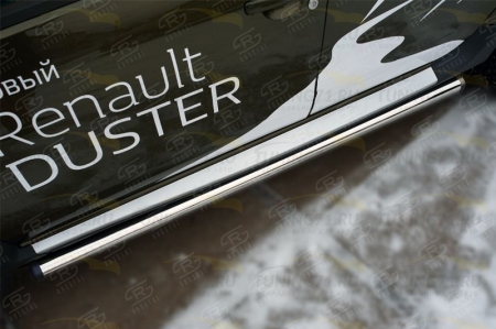 RENAULT Duster 2015 Пороги труба d63 (вариант 2) RDT-0021802