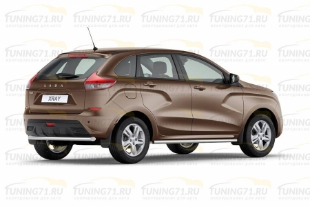 Защита порогов прямая ?51мм (НПС) LADA X-RAY 2016-