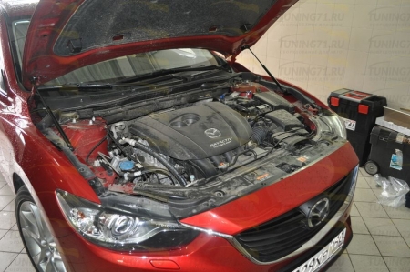 Газовые упоры капота Mazda 6 new 2012-