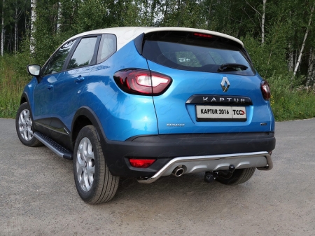 Renault Kaptur 2016- Защита задняя 42,4 мм