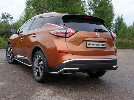 Nissan Murano 2016-Защита задняя (уголки) 42,4 мм	