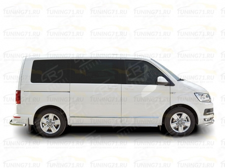 VOLKSWAGEN Caravella Transporter T6 2016 (длинная база) Пороги труба  d42 левый VTCT-002332