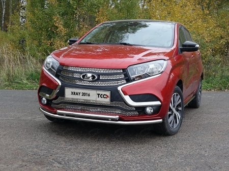 Lada XRAY(x-ray) 2016-Защита передняя нижняя (двойная) 42,4/42,4 мм	