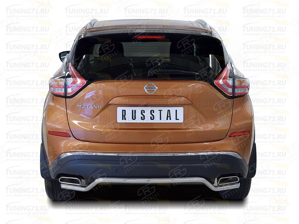 NISSAN MURANO 2016 Защита заднего бампера d42 волна NMUZ-002410 |  TUNING71.RU | Ваш Автомагазин / АвтоЗапчасти / Аксессуары / Защиты