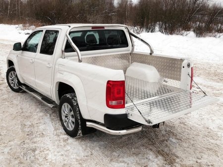 Volkswagen Amarok 2016- Защитный алюминиевый вкладыш в кузов автомобиля (дно, борт)