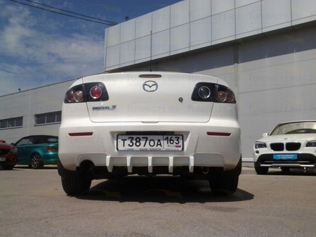 Mazda 3, седан 2004-2009 Задний дифузор, "Крокодил"