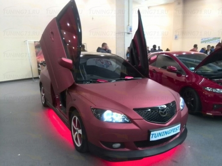 Mazda 3, хэтчбек 2004-2009 Юбка, передняя