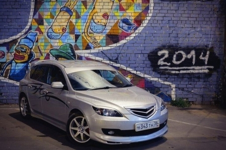 Mazda 3, хэтчбек 2004-2009 Юбка, передняя
