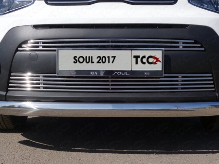 Kia Soul 2017-	Решетка радиатора верхняя 12мм