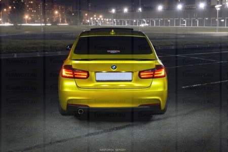 Спойлер BMW 3-series (F30) 2012- н.в. INMAX. Аналог М-Perfomance (OEM 51192349678)