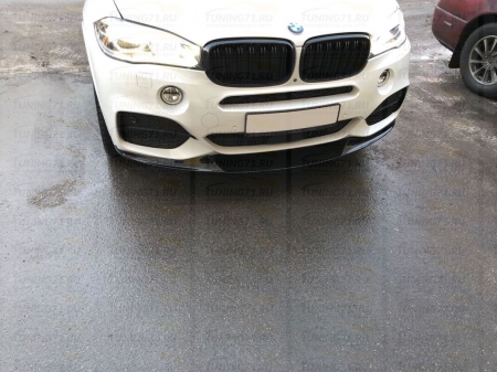 Сплиттер переднего бампера BMW X5 (F15) 2014-н.в. . Аналог M-Performance 