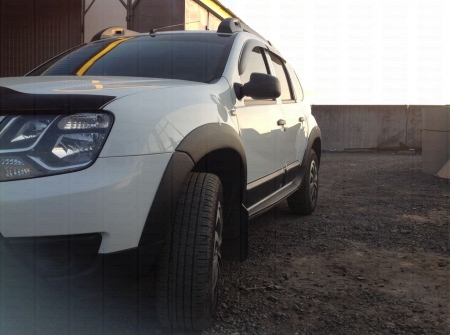 ( Накладки на арки колес ) Расширители арок Renault Duster 2015-  шагрень 