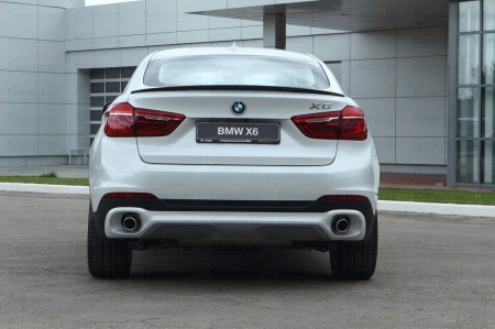 BMW x6 F16 2015- Лип спойлер с вырезом.