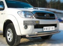 Toyota Hilux Защита переднего бампера d63/63 (дуга) TLZ-000003