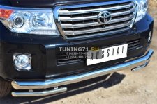 Toyota Land Cruiser 200. 2012- Защита переднего бампера d76 (секции) d42 (уголки) TLCZ-001643