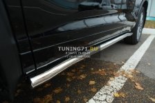Toyota Highlander 2014- Пороги труба d63 (вариант 3) THRT-001922