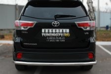 Toyota Highlander 2014- Защита заднего бампера d63 (секции) THRZ-001925