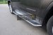 Пороги с площадкой (нерж. лист) 42,4 мм Jeep Cherokee 2014 (Sport, Longitude, Limited)