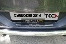 Накладка на задний бампер (зеркало) Jeep Cherokee 2014 (Sport, Longitude, Limited)