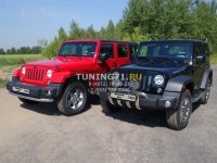 Защита передняя нижняя 76,1 мм  Jeep Wrangler 5D (3,6) 2014