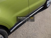 Пороги труба 60,3 мм Kia Soul 2014