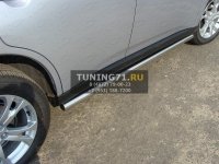 Пороги труба 60,3 мм Mitsubishi Outlander 2012