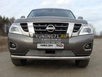 Защита передняя нижняя  76,1 мм Nissan Patrol 2014