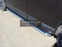 Пороги с площадкой (нерж. лист) 60,3 мм Subaru Forester 2013