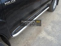 Пороги труба 76,1мм Toyota Hilux 2012