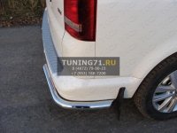 Защита задняя (уголки) 60,3 мм Volkswagen Multivan 2013