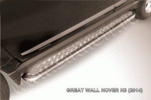 Great Wall Hover H3(2014)-Пороги d57 с листом