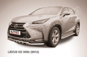 LEXUS NX 300h (2014)-Защита переднего бампера d57 с профильной ЗК