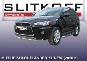 MITSUBISHI OUTLANDER XL (2010)-Защита переднего бампера d76