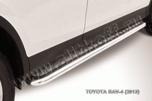 TOYOTA RAV-4 (2013)-Пороги d57 с листом