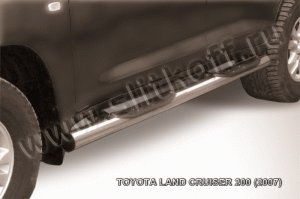 TOYOTA LAND CRUISER 200 (2007)-Пороги d76 с проступями