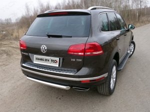 Volkswagen Touareg 2014 Защита задняя 60,3 мм