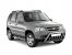 Защита порогов с алюм. площадкой d51мм Chevrolet Niva FL (нерж)