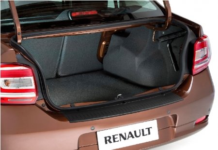 Накладка на задний бампер Renault Logan 2014