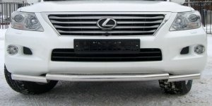 Lexus LX 570 защита переднего бампера d76 (ступень) LLZ-000264