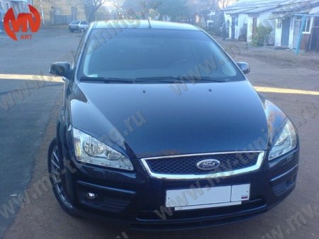АБС-пластик Реснички на фары Ford Focus 2 var№1 узкие