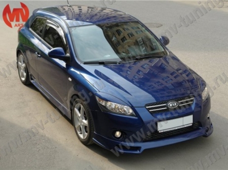 АБС-пластик Реснички на фары Kia Ceed 2006-2010(дорестайл)