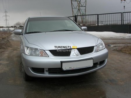 2003 - 2009 M Lancer 9 Реснички ABS пластик Накладки на фары 2 шт.
