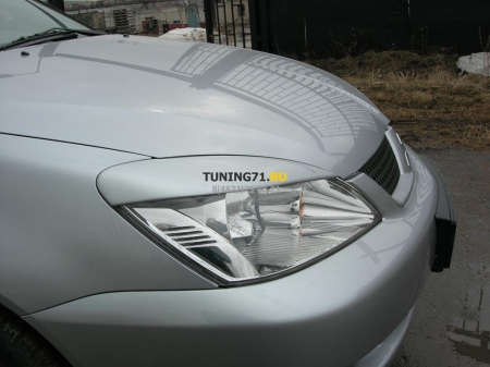 2003 - 2009 M Lancer 9 Реснички ABS пластик Накладки на фары 2 шт.