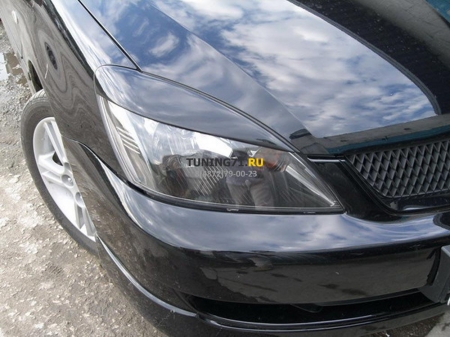 2003 - 2009 M Lancer 9 Реснички ABS пластик Накладки на фары 2 шт.