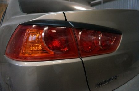 2007 -  M Lancer X Реснички на фонари ABS пластик Накладки на фонари 2 шт.